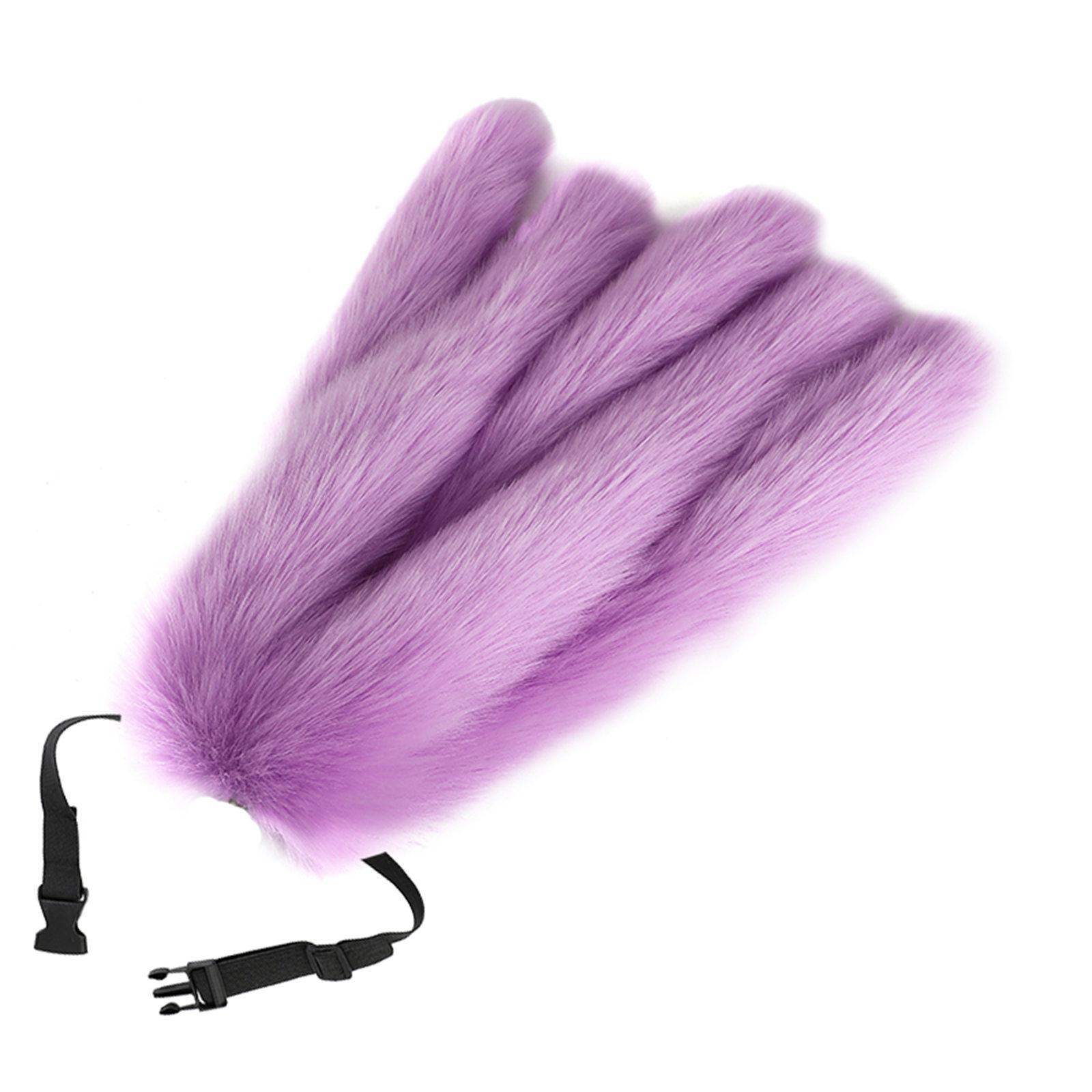 Soft Animal Tail Foxes Tail Adjustable Belt Foxes Costume Tail Soft Beast Tail for Cosplay Halloween Party Accessories 5
