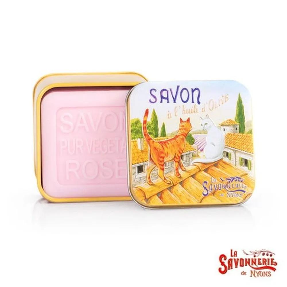 La Savonnerie de Nyon Tin Case Soap 100g Rose Scent