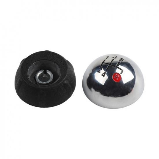 Modern Black Chrome Manual Gear Shift Knob for Fiat 500 tallation Kit