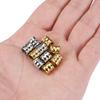 20pcs Stainless Steel Spacer Loose Bead Big Hole Beads 8mm Bamboo Shape Charm Pendants for Bracelet Necklace DIY Jewelry Making