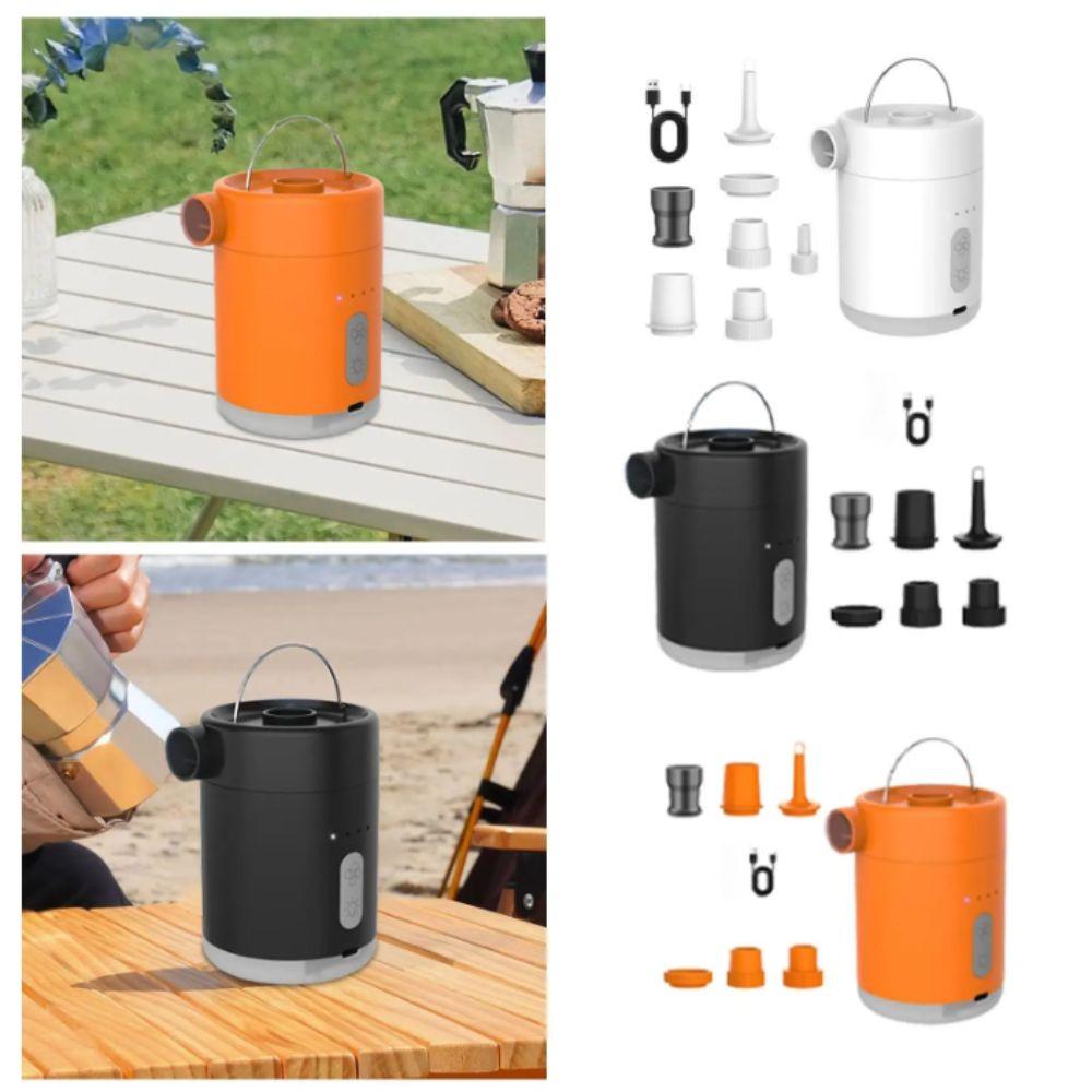 Wireless Operation Portable Air Pump Compact Design USB Rechargeable Pump  Camping Equipment
