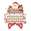 Advent Advent Calendar Decoration, Wooden Christmas Calendar Sign for Entryway Shelf Tabletop Display and Home Styling