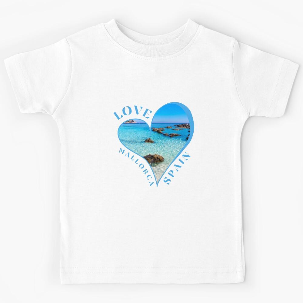 Love Mallorca Spain Kids T-Shirt 130