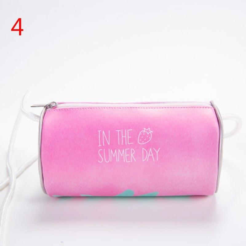 

Женская сумка маленькая свежая и милая с принтом клубники сумка из искусственной кожи милая летняя бочкообразная 4