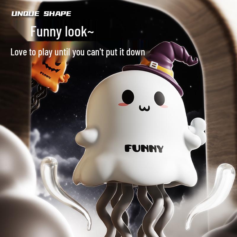 Halloweenský tančící duch a chobotnice kývající se hračka pro děti