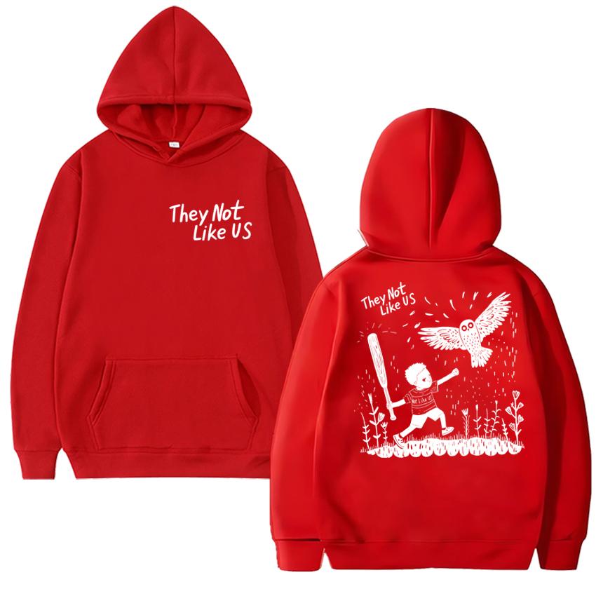 Kendrick Lamar They Not Like Us Hip-hop Songs Double Sided Print Hoodie Men Women Vintage Y2k Pullovers Unisex Fleece Sweatshirt