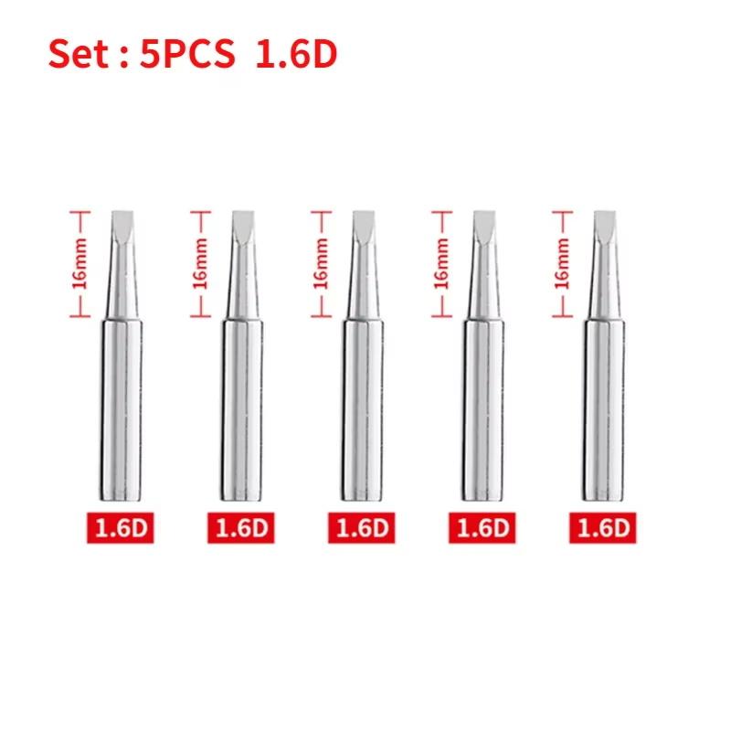 5Pcs Soldering Iron Tips K/SK/B/I/IS/1C/2C/3C/4C/2.4D/3.2D Soldering Iron Tips Set 900M-T Series BGA Soldering Tool Accessories