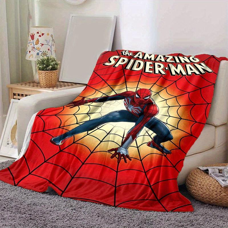 1pc Spider-Man Printing Blanket - Soft, All-Season Throw for Living Room, Bedroom,Personalized Gift with Adorable Cartoon Design