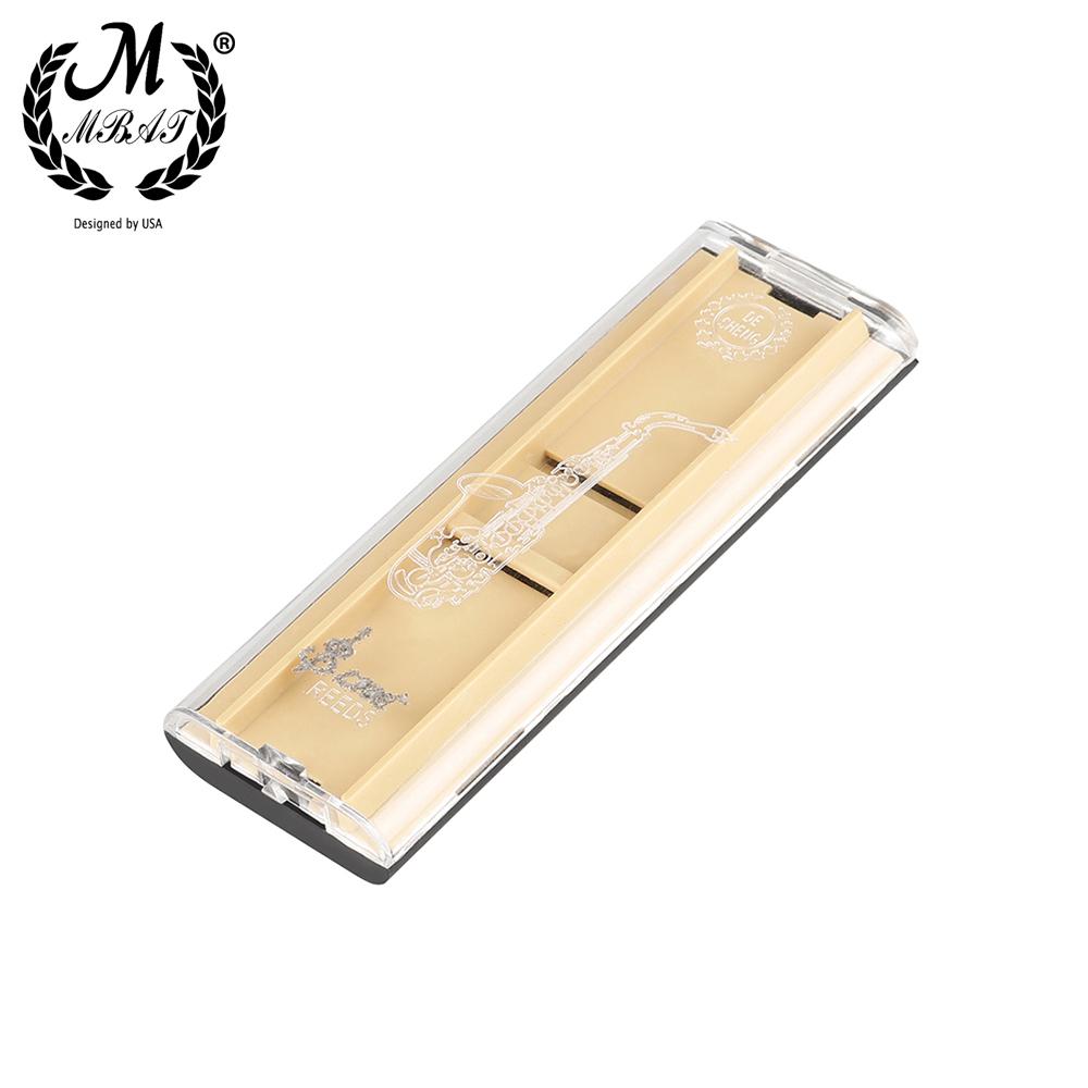 M MBAT Two pcs Portable Sax Reed Box Clarinet Reed Protection Box General Tools for Saxophone Music Instrument Accessories Hold
