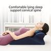 Ergonomic Bed Pillow with Detachable Headrest, 100% Polyester, Medium Firmness, for Reading and Back Support, Reading Pillow