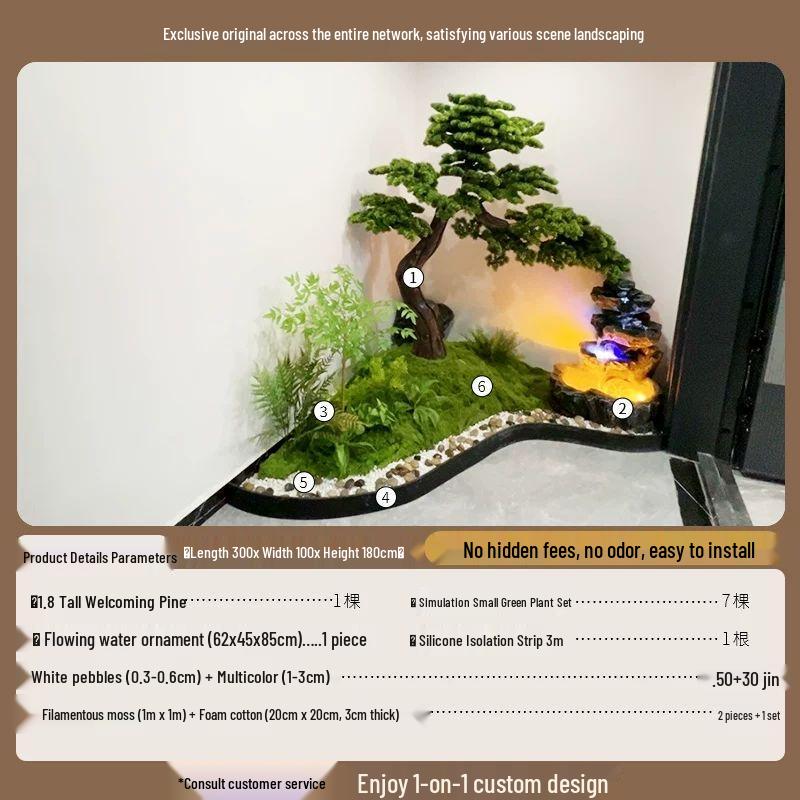 Outdoor Rockery Flowing Water Fountain