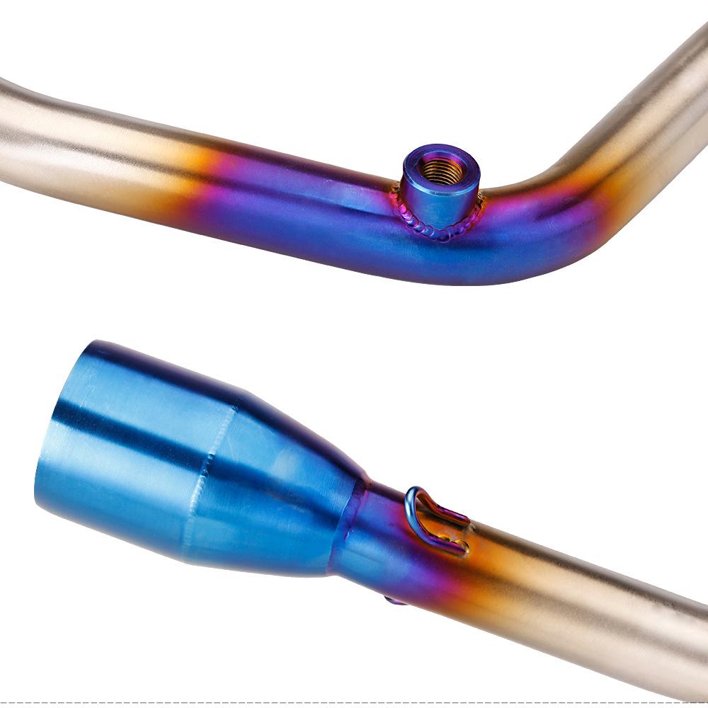 SYM JETS 125 Stainless Steel R77 Exhaust Pipe: Non-destructive Direct Fit Modification