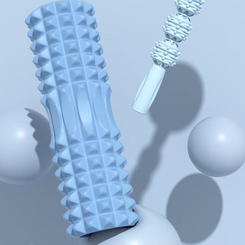 Longchan Foam Roller & Spiky Massage Stick Set