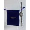 Women's Watch, Bracelet/Bangle, Rhinestone, Analog Display, Waterproof, Popular, Cute, Simple, Stylish, Alloy Quartz Movement, Silver, Birthday, Anniv