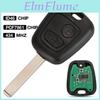 Buttons With 433mhz 2 Jingyuqin Pcf7961 Chip Remote Car Key Control Keyless For Peugeot 307 Citroen C1 C3 Va2 Blade