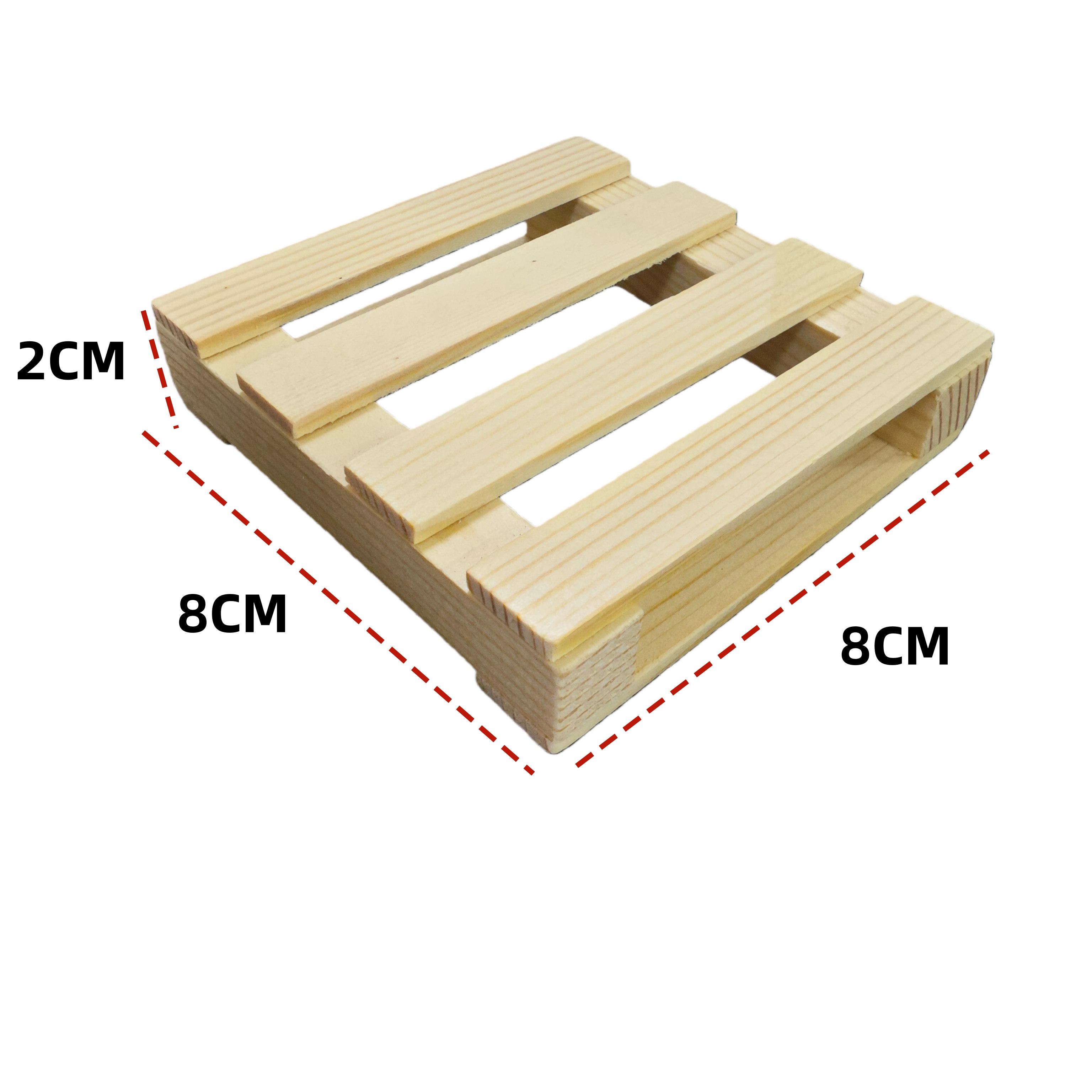 Solid Wood Hollow Tea Coaster Coffee Tray Wooden Rectangular Small Tray