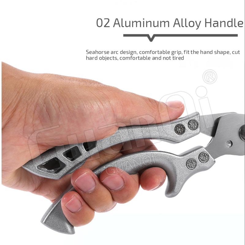 Powerful Kitchen Scissors Multifunctional Chicken Bone Scissors for Food Vegetable Fishing Stainless Steel Scissors Cooking