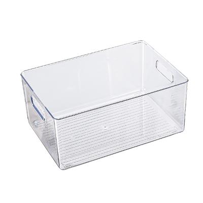 Recipiente para armazenamento de livros, organizador de armazenamento de livros transparente e versátil, recipiente com alça para