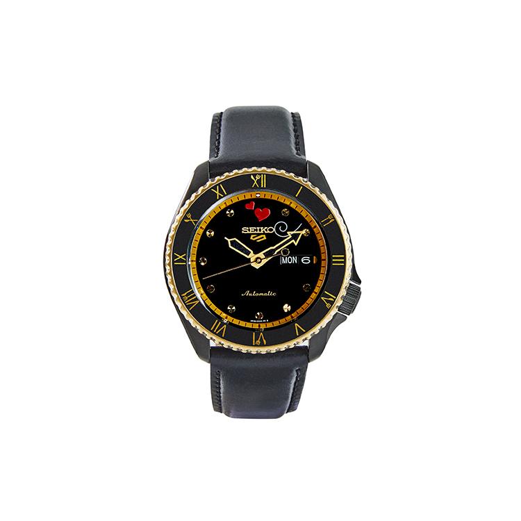 SEIKO SEIKO5 Mechanical Movement Leather Strap Watch Men s Watches Black Dial SRPF64K1 Black Dial SRPF64K1