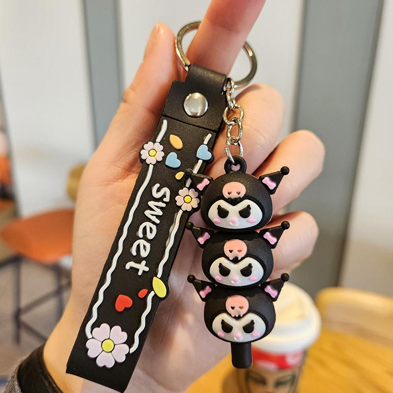 Yugui Dog Gestapelter Le Schlüsselanhänger Niedlicher Cartoon Melody Pudding Dog PVC Puppe Taschenanhänger