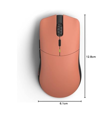 Glorious Model O Pro Wireless - Red Fox - Ultra-lightweight, Durable, High-performance Wired and Wireless Gaming Mouse (GLO-MS-OW-RF-FORGE MS624)