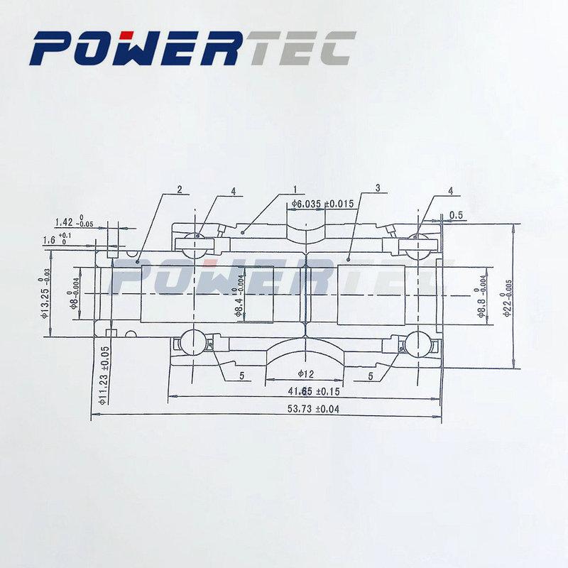 Turbo Dual Ceramic Ball Bearing Turbine Repair Kit For GTX2871R GTX3071R GTX3076R GTX3576R GTX3582R GTX3584R 700177 700382