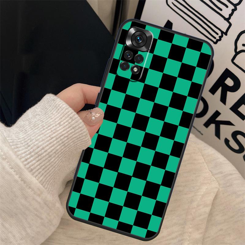 Checkerboard Checkered Board Cover For Xiaomi Redmi Note 14 13 12 9 10 11 Pro 10S 11S 12S Case For Redmi 10C 12C 13C 14C