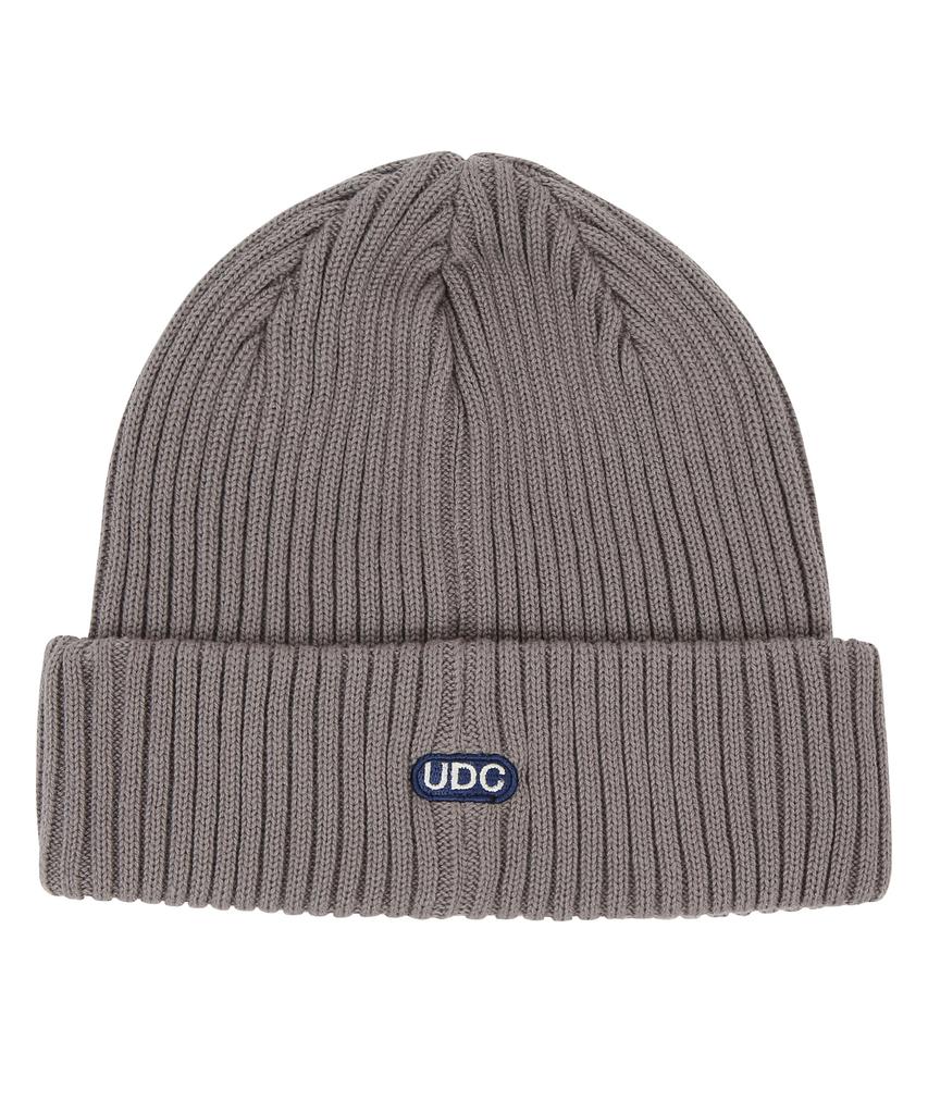 Eondeokeonteulol All-Season Thin Long Beanie Cotton Knit Unisex Logo Beanie Hat Beanie / College Crew / M Charcoal
