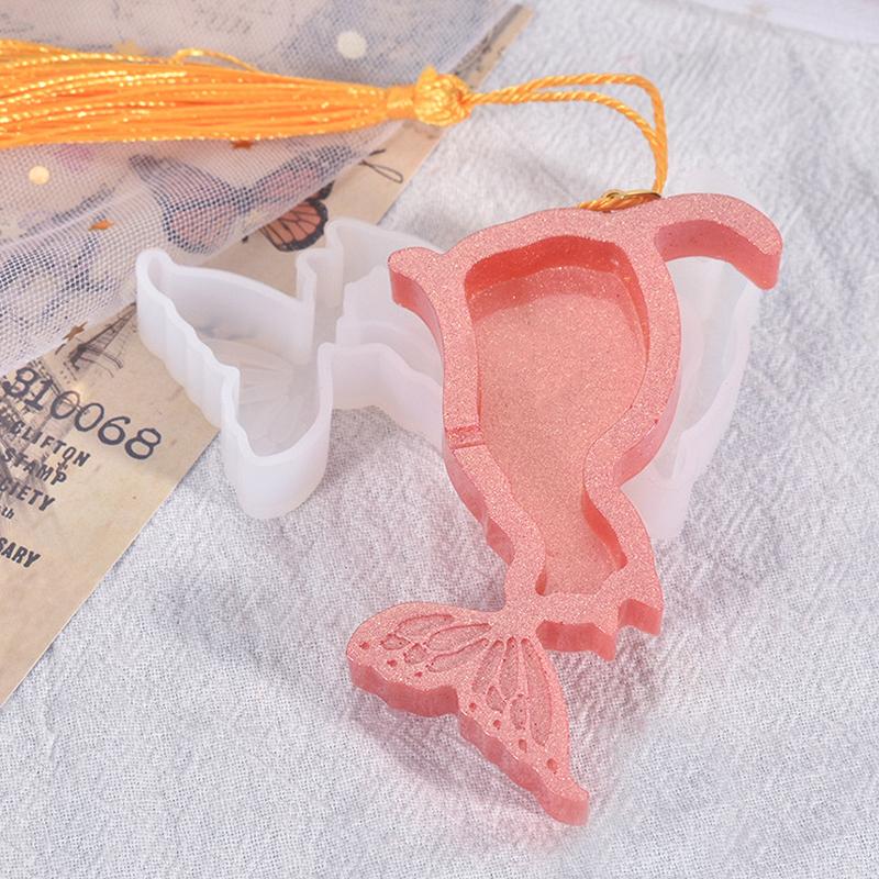 Silicone Fish Tail Mold DIY Art Crafts Pendants Making Mould Tool Accessory