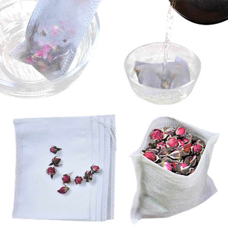 Tea Bags Disposable Tea Bags Multi Size Tea Bags Loose Leaf Tea Empty Large Scented Drawstring Bags Iced Coffee Filter Bags