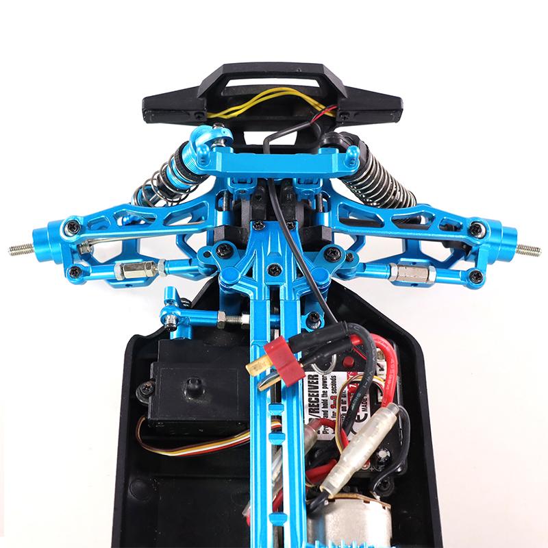 For SCY RC Car 16101 02 16103 SG116 Aluminum Alloy Suspension Arm Wheel Seat Steering Cup Set Upgrade Metal Parts Accessories