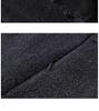 Women's Plus Size Grey Wool Ruffle Trim Half Skirt, Thick A-line Mini Skirt Pants for Spring/Autumn