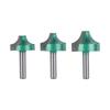 Alloy Router Bit 8mm Shank Collection Including Flat Ballnose V Shaped Cutters for Woodcrafts Projects