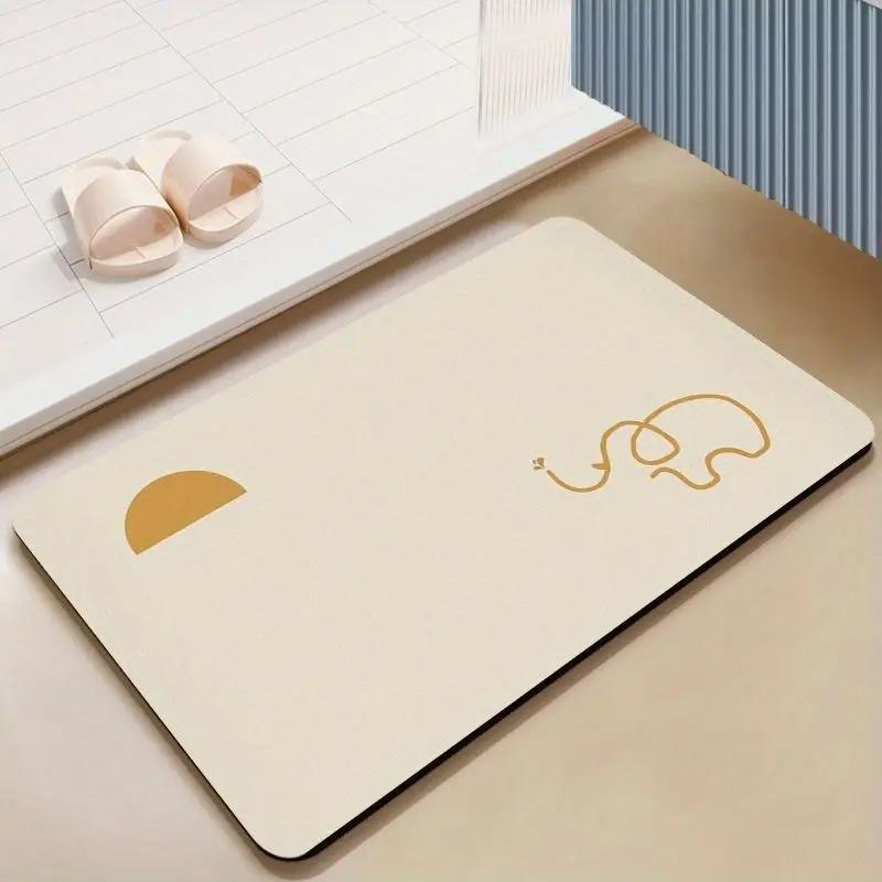 Simple Cat Print Door Mat Decoration Home Bathroom Mat