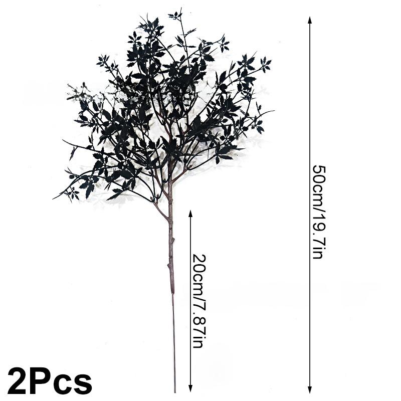 

1 шт. Пластиковые украшения Искусственные ветки дерева Сделай сам Имитированные цветочные ветки Аранжировочный реквизит Хэллоуин 2pcs