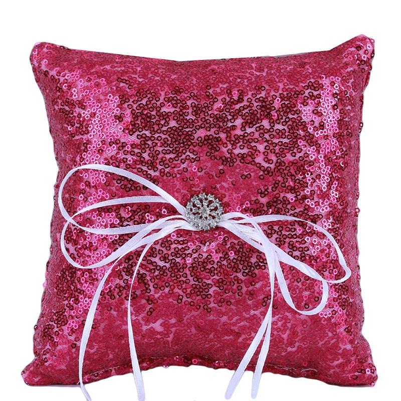 pink sequin pillow