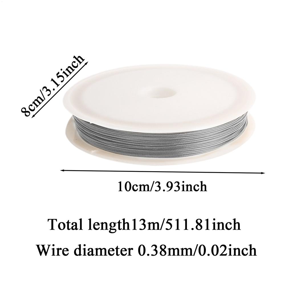 Flexible Beading Wire Stainless Steel Thin Beading Wire  Thread Stringing Cord For Women Bracelet Men Beginner Handicraft