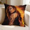 TThe Man BBecky Lynch  Pillow Case Square DoubleSided Sofa Cushion Cover Bedroom Bedside Pillow
