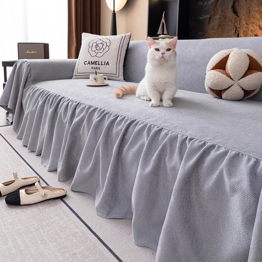 2025 New Full-cover Sofa Cover Cloth All-season Sofa Towel with Skirt Atmosphere Sofa Cover