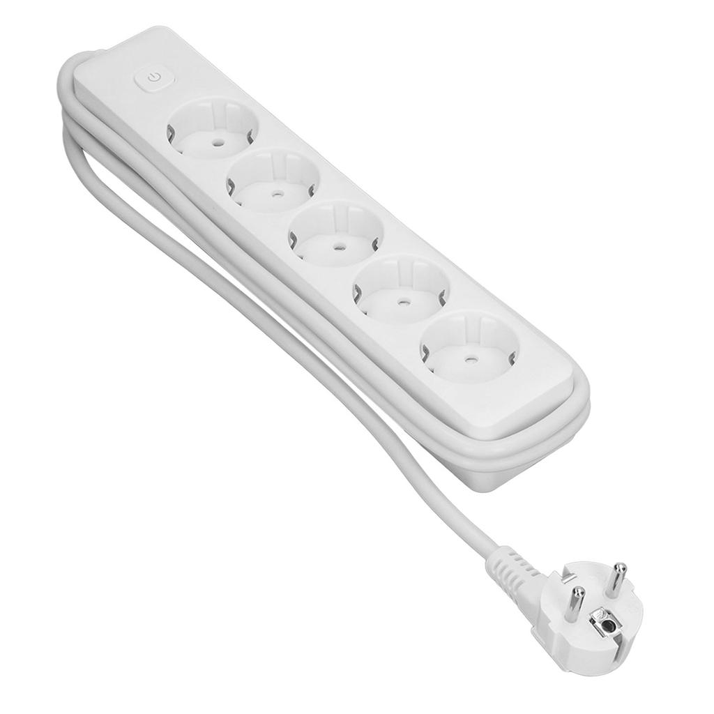 Outdoor Power Strip Multiple Socket Electrical Extension Cable Protective Contact Plug 10A 2200W