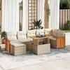 VidaXL Garden Furniture Set with Cushions 8 Pcs Beige Braided Resin Acacia 3327740