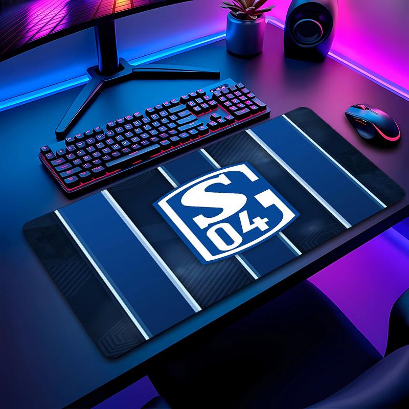 Tappetino per Mouse con Motivo Calcio Schalke 04 Non?Tappetino Mouse da Gioco Antiscivolo con Base in Gomma per Scrivania Ufficio Casa