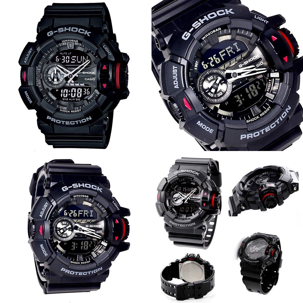 

G-SHOCK Hyper Colors Аналогово-цифровые мужские часы GA-400-1B Черные