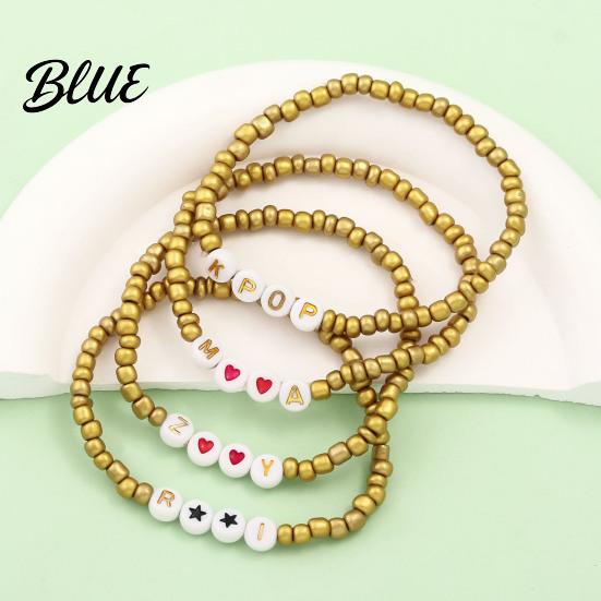 Stretch Fit Bracelet Korean Pop DIY Anime Inspired Adjustable Trendy