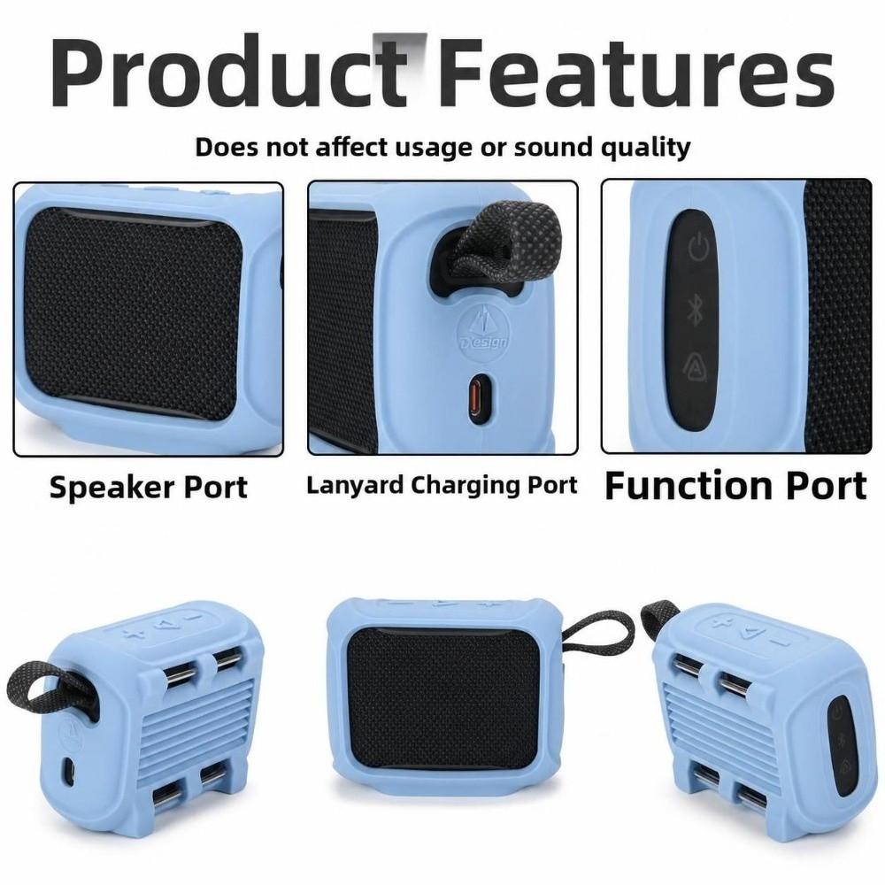 Anti-scratch Speaker Bumper Case Silicone Speaker Sleeve for JBL GO5 Speaker Accessories