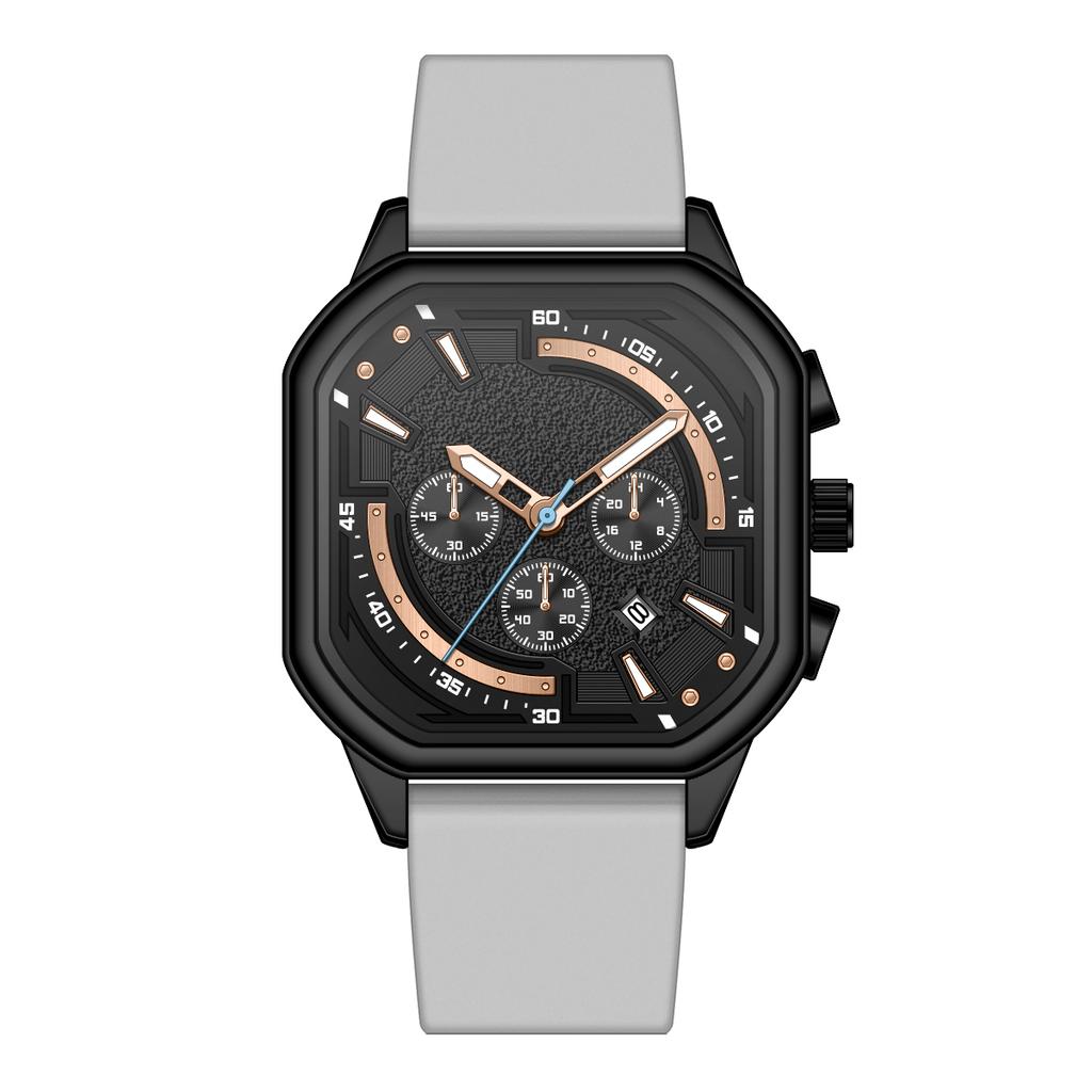 Lower Price Men's Quartz Watch 2026 High Quality Man Watch Customized Personalized Logo Rubber Band Slim Wrist Watches for Men
