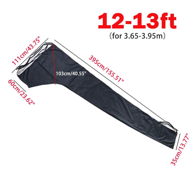 210D Sail Cover 8-9ft 9-10ft 10-11ft 11-12ft 12-13ft Mainsail Boom Cover Boat Cover Waterproof Anti UV Sunshade Dustproof Boom
