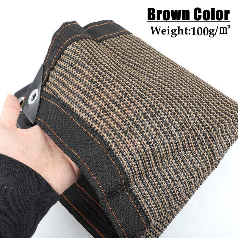 

Heavy Duty Brown Shade Netting UV Protection For Garden Buildings Outdoor Sun Block Mesh 60~85% Shading With Reinforced Edges 1.5mx1m