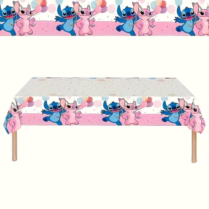 Disney Stitch Cartoon Tablecloth Great Gift for New Year, Holiday Decoration, Birthday Party Catering