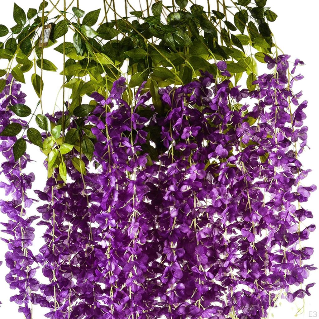 12 Pieces Artificial Wisteria Bush Garland Arch Simulation for Home Decor